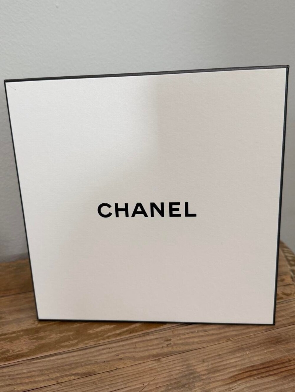 Chanel Coco Mademoiselle Empty Signature Gift Box White Black Luxury Packaging